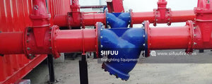 Flanged Y-strainer.
